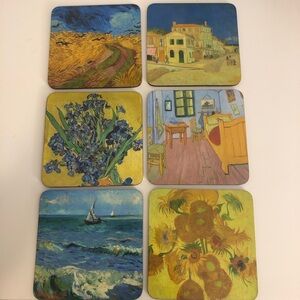 Vincent Van Gogh Art Coasters Set